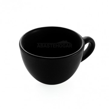 Taza capuchino mediterraneo negro 