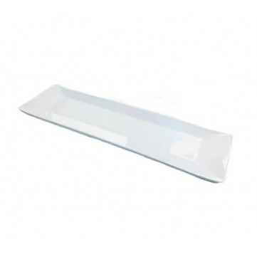 Bandeja rectangular 32x9cm mealamina blanca