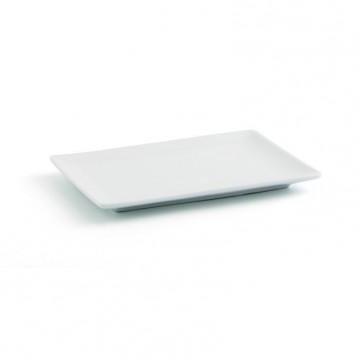 Bandeja rectangular 24x16cm melamina blanca
