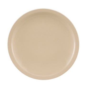 Plato trinche 10" 25.5cm melamina beige 