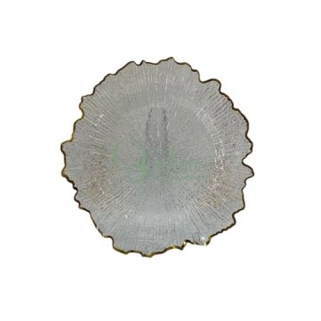 Bajo plato hoja filo dorado Bajo plato hoja filo dorado