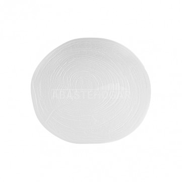 Plato trinche redondo 29x25cm madera porcelana