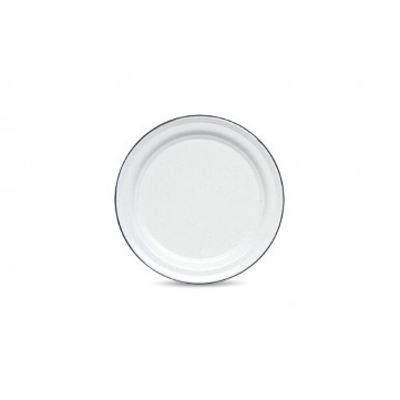 Plato ensalada 22cm peltre blanco 