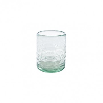 Vaso 8x10 cristal rayas cristal